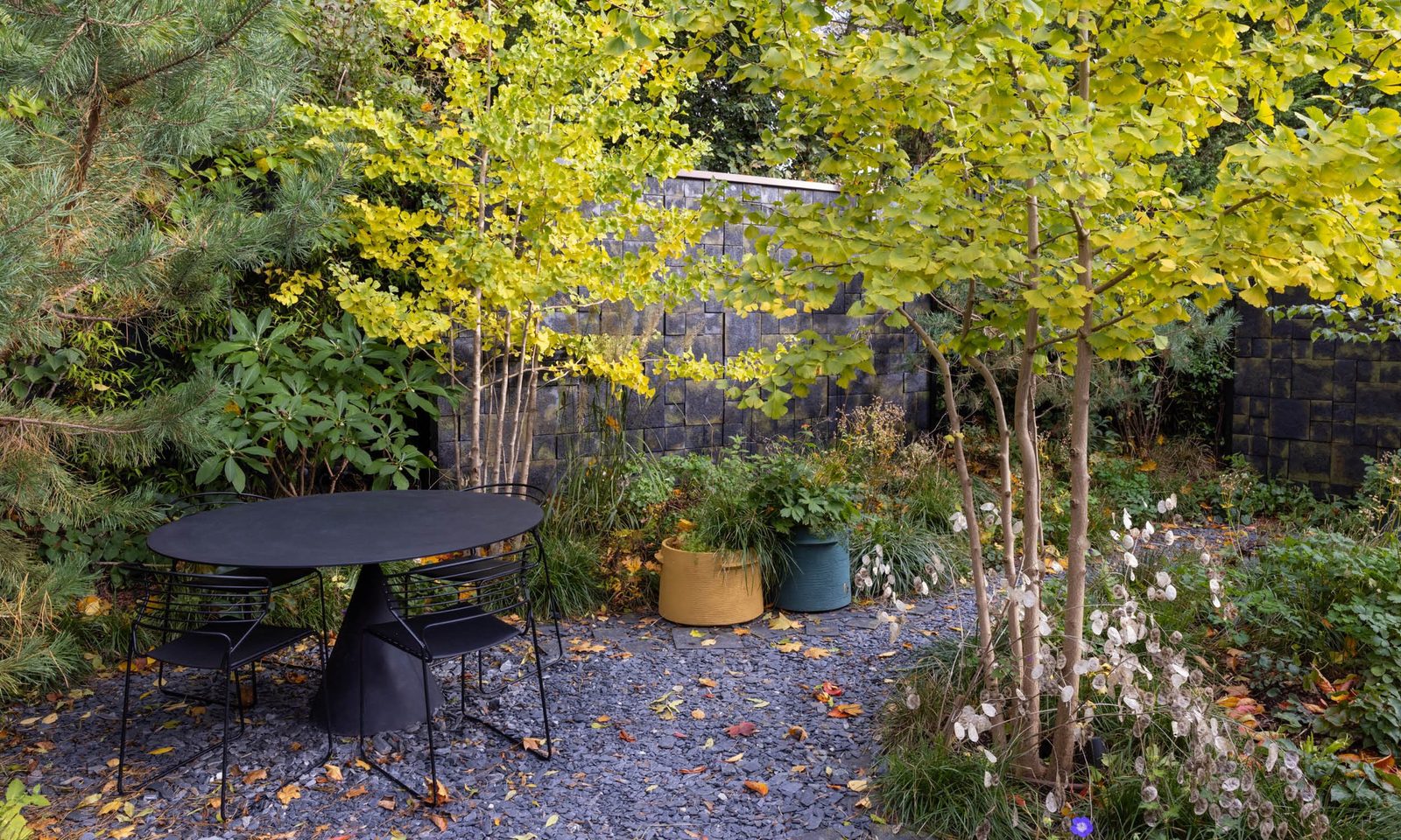 Edgy Woodland Wonderland in Autumn — garden by Shoots & Leaves, photograph 1